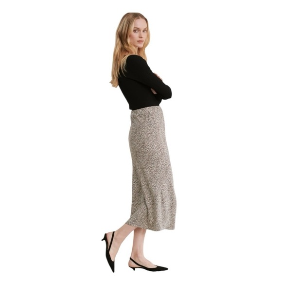 Jenni Kayne Black and Cream Midi Skirt - Picture 3 of 15